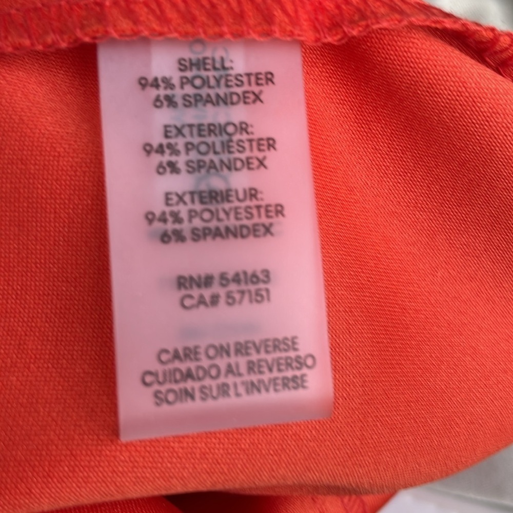 Calvin Klein‎ Sleeveless Orange / Tangerine Dress - Picture 9 of 10